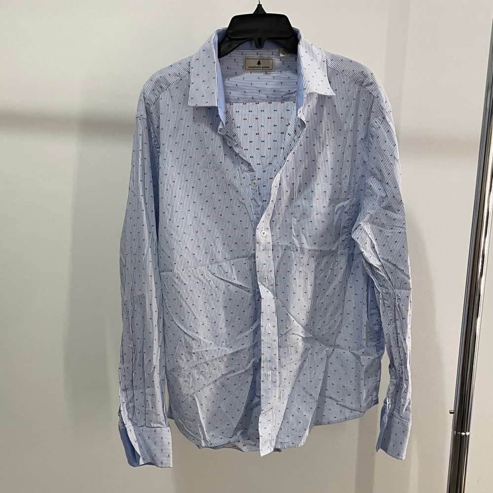 Classic Light Blue Men's Casual Shirt